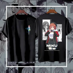 Camiseta de Anime KRONE Kaos, camisa de gran tamaño, NAKANO, MIKU, Katun Premium, 24s