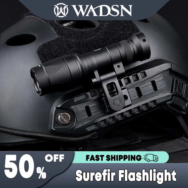 Tactical SF Surefir M300 M600 Helmet Light Mount with M300V M640C M300B M300C M600B Flashlight Hunting Accessories