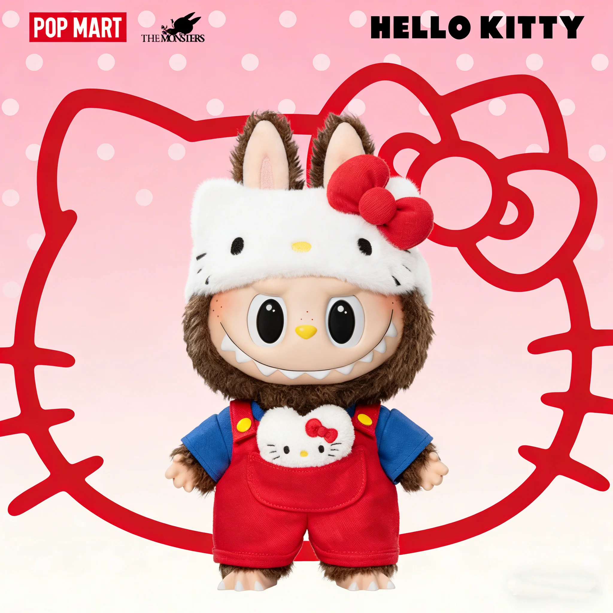 

POP MART The Monsters X Hello Kitty Anime Action Figure Guess Bag Ornament Figurines Home Decor Desktop Dolls Model Girls