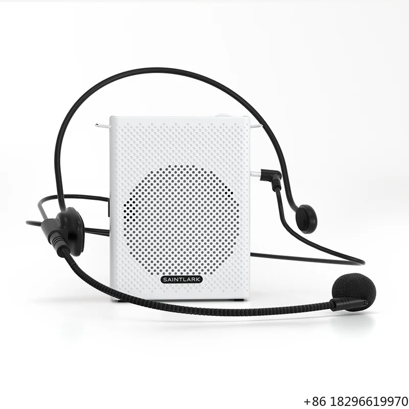 

Rechargeable Mini Audio Amplifier Speaker Voice Recording Mic MP3 Player Home Live Stream Audio Equipment