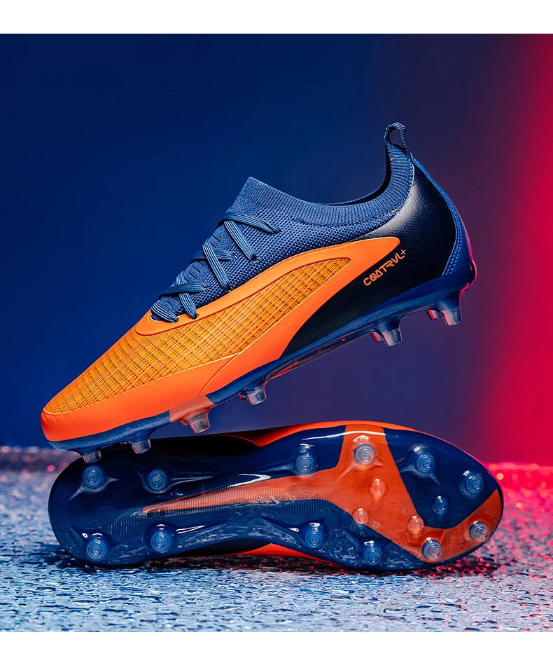 Neue Männer Fußball Schuhe Sport Stollen Erwachsene Atmungsaktive Rutschfeste Fußball Stiefel Outdoor Lange Spikes Training Jungen Spiel Bequem – Detail 15