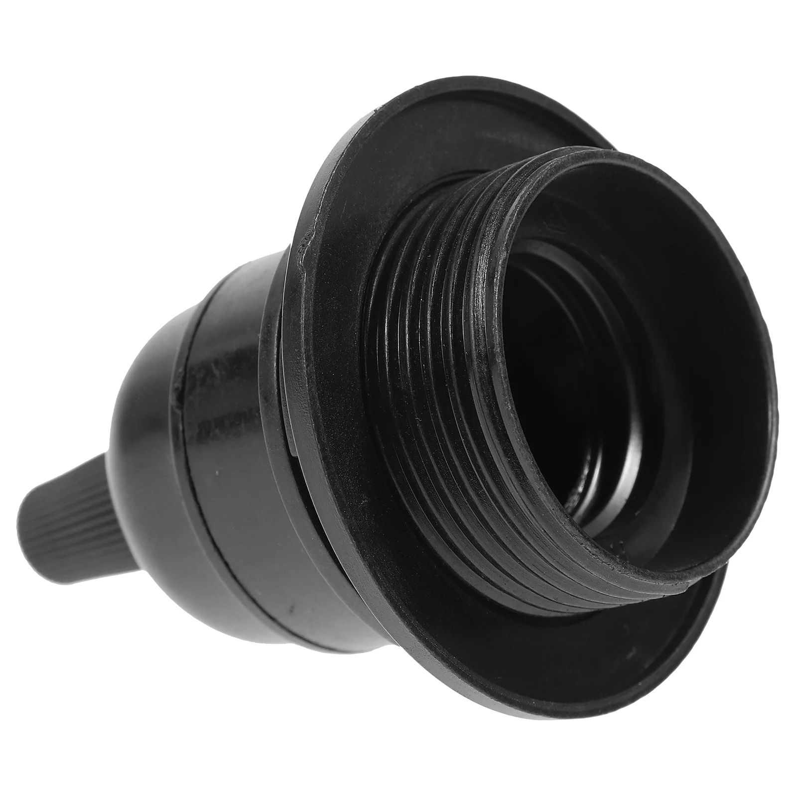 

1pcs E27 Screw Lamp Holder Black Plastic Socket Adapter For Light Bulb Fixture 250V Lamp Base Pendant Compatible E26