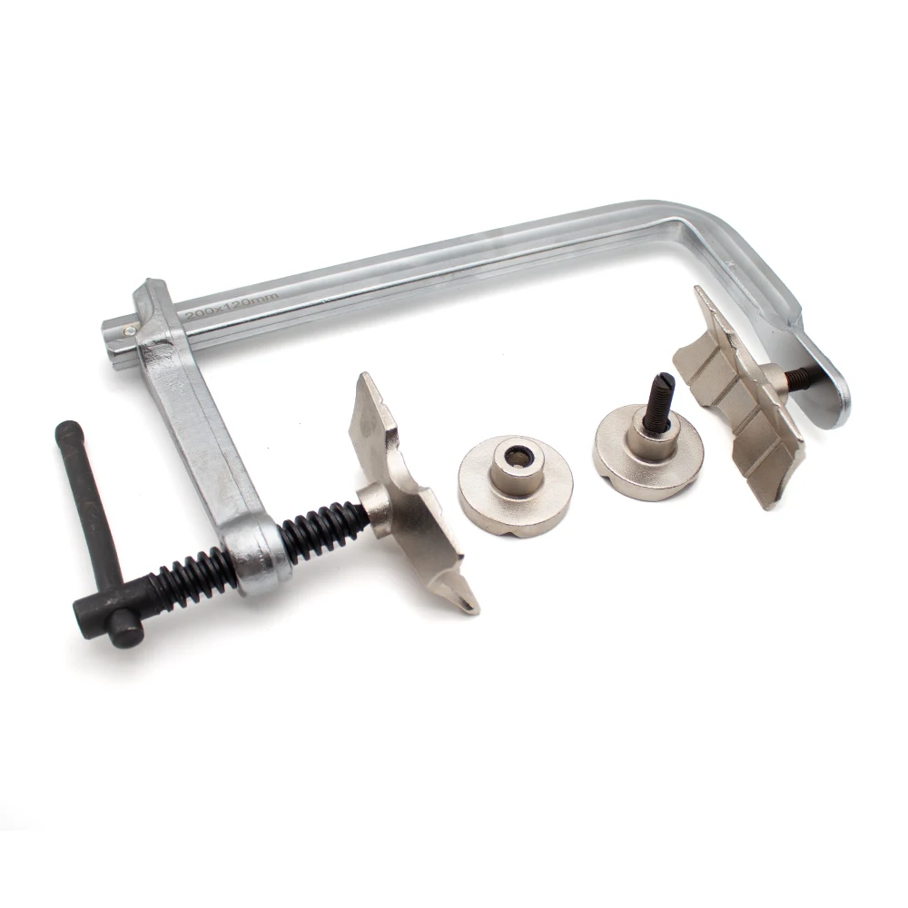 Heavy Duty Steel Pipe Welding Alignment F-Clamp – Max Opening 200mm, Multi-functional for Round/Square Pipe & Flat Plate