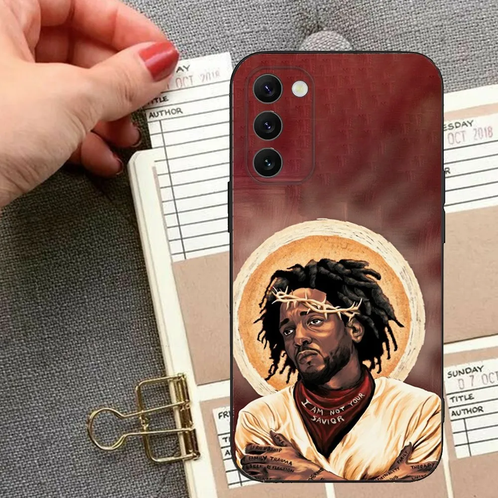 Rapper K-Kendrick L-Lamar Phone Case For Samsung S24,23,23,22,30,21,10,9,Note20 Ultra,Lite,Ultra,5G,Plus,FE,Black Soft Case