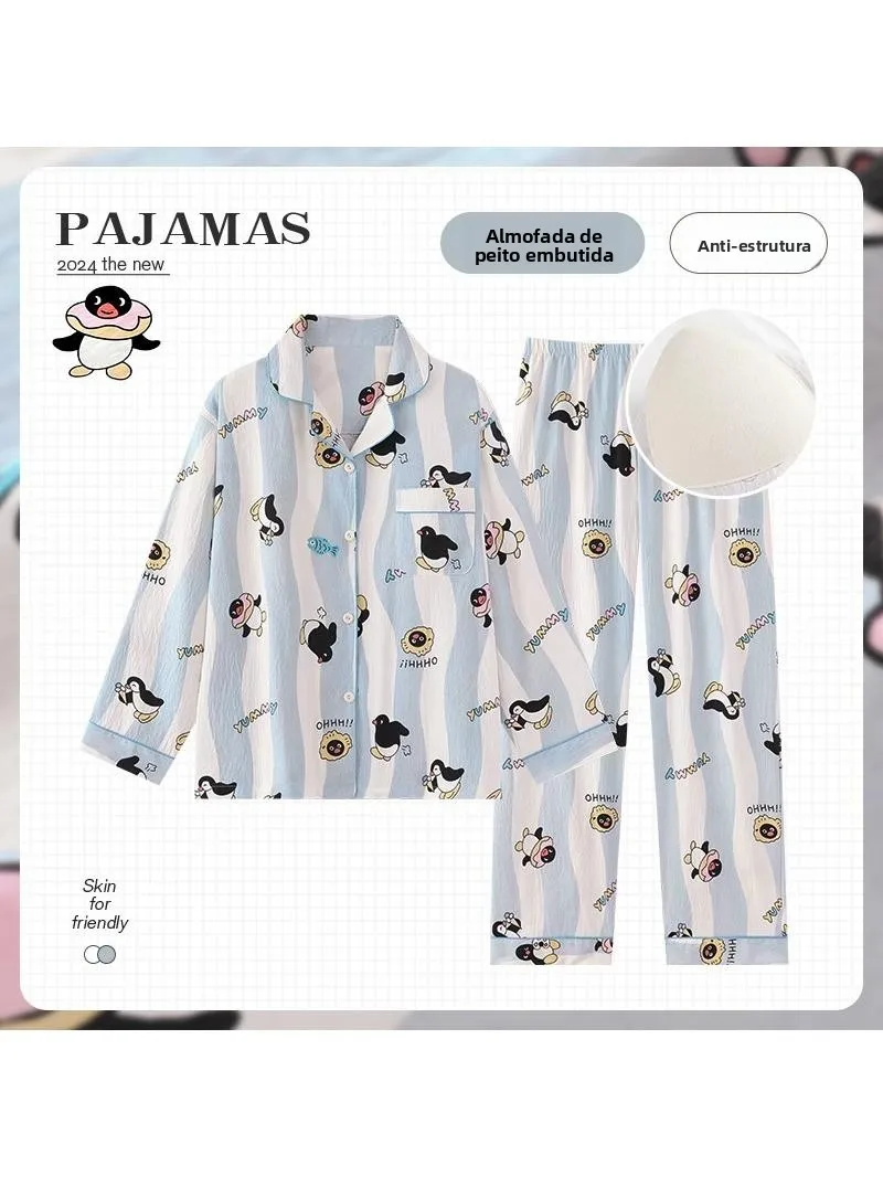 adorabile-set-di-indumenti-da-notte-con-stampa-di-pinguino-abiti-lunghi-da-donna-per-la-casa-con-imbottitura-sul-petto-cotone-confortevole-nuovo-arrivo-autunnale