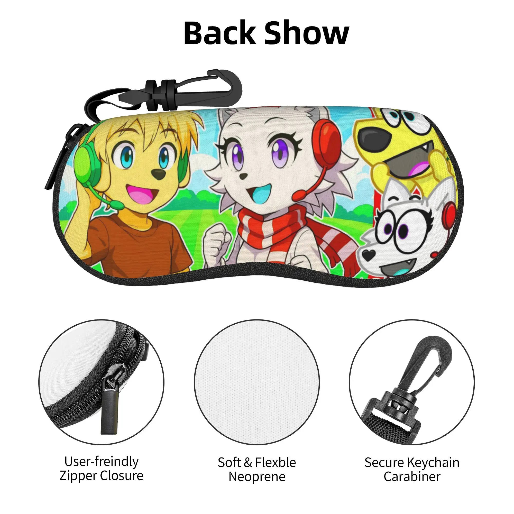 Tylers And Snowis  Glasses Case Men Women Anti-Fall Box Game Anime Eyewear Box Ultra Glasses Box