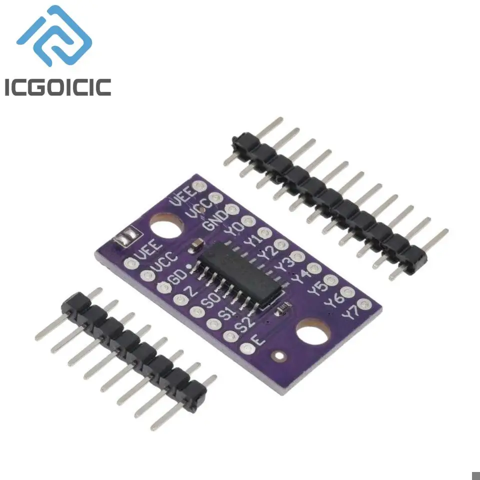 Multiplexeur analogique à 8 canaux, 74HC4051, sélecteur technique, distributeur, résolveur pour Ardu37