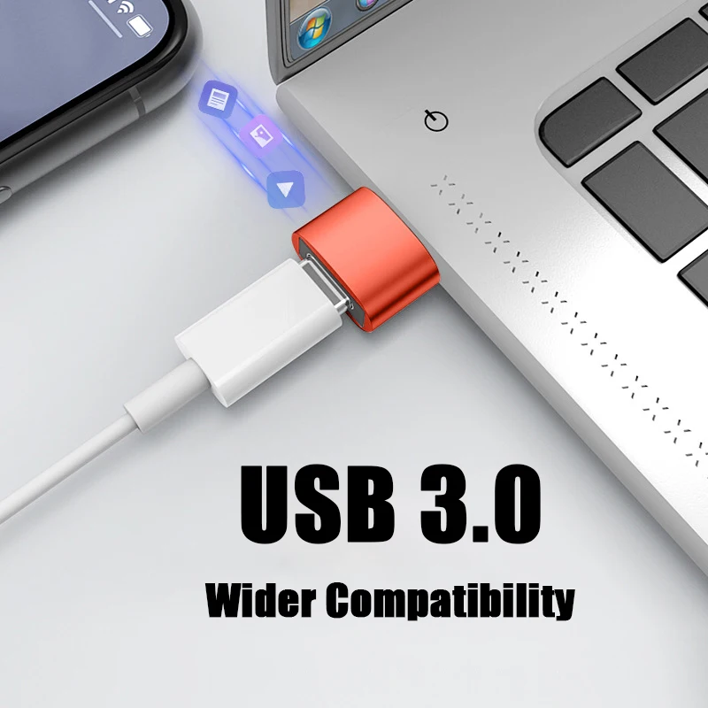 USB 3.0 To Type C Adapter 10A OTG TypeC Female to USB Male Converter Fast Charging Data Transfer For Macbook Xiaomi Samsung