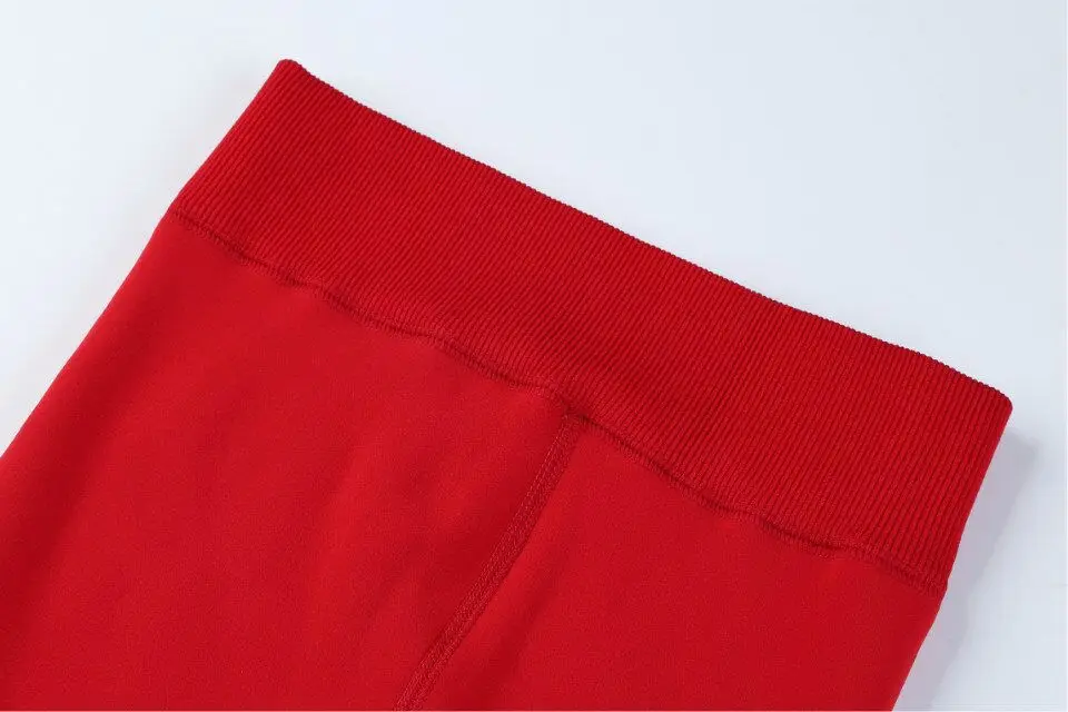 2023 neue Frauen Winters trumpf hose weiß Strumpfhose mit hoher Taille schieben warme weibliche Leggings Strumpf Fleece dicken Samt thermisch rot – Detail 10