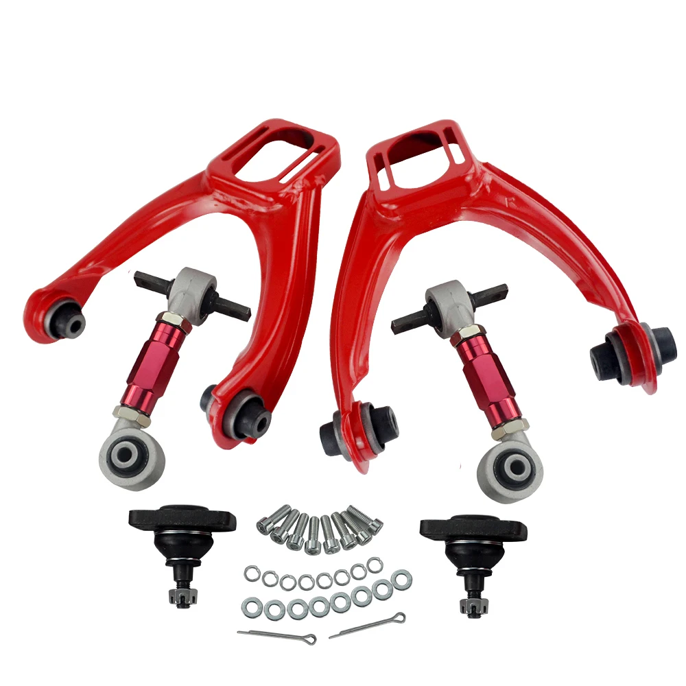 Hypertune - FRONT UPPER CONTROL ARM TUBE CAMBER KIT FOR 96-00 CIVIC  LX DX EK EJ TUBULAR + 92-00 Adjustable Rear Camber Arms