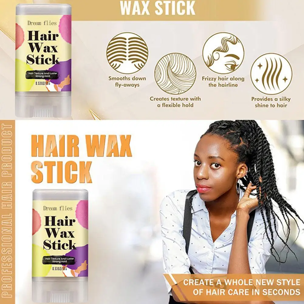 Non-Greasy Broken Hair Artifact Stick Anti-frizz Broken Hair Finishing Cream Style For Men Women Hair Styling Hair Wax Stick