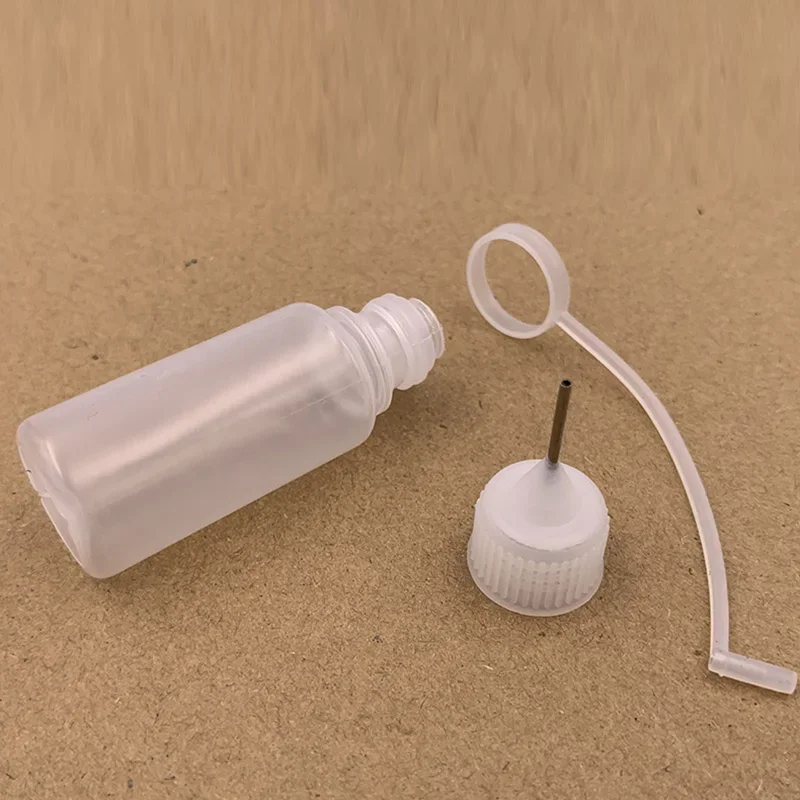 5PCS 10ml Empty Needle Tip Dropper Bottle Cosmetic Liquid Storage Container Bottle for Solvent Light Oils Eye Drops