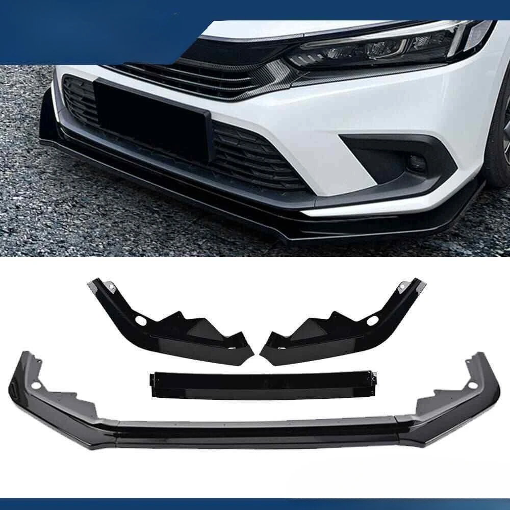 

For Honda Civic 2021-2024 Gloss Black Car Front Bumper Lip Spoiler Splitter Body Kit United States