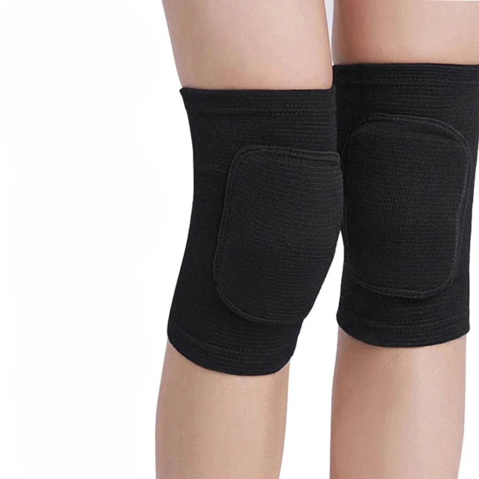 

2 Pcs Sports Knee Pads Compression Dancing Knee Protector Support Thickened Sponge Volleyball Yoga Crossift Knee Brace Adult Kid