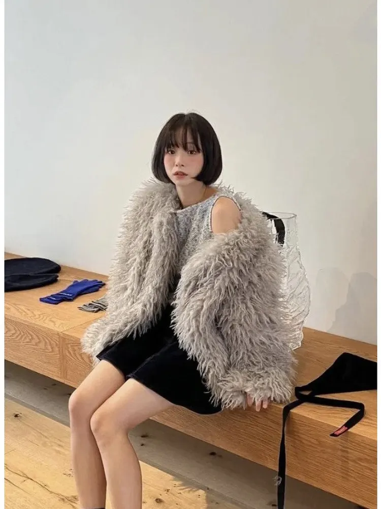 

Warm Thi ort Plu Coat Women's Lazy Sle Loose Outerwear Sweet Cool Sle Youth Winter Faion Casual Jaet