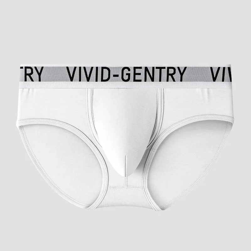 Men's Triangle Briefs, U-Pouch Large Bulge Double Layer Breathable Sexy Young Men Underwear Youth Fashion Comfortable Underpants
