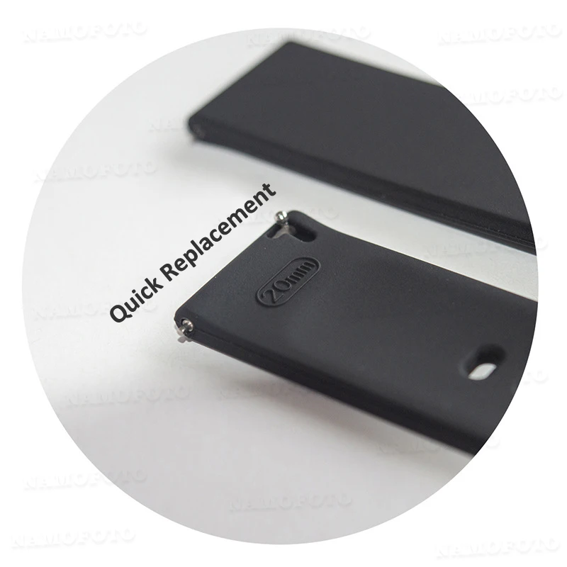 Uniwersalny 20mm pasek do zegarka z płaską główką silikonowe paski do zegarka dla Huawei Samsung Xiaomi Amazfit bransoletka opaska na rękę