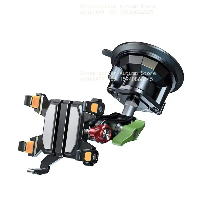 Anti- Heavy Duty Car Windshield Metal Five-Claw Phone Clamp Car Adhesive Suction Cup Mount Mobile Phone Holder