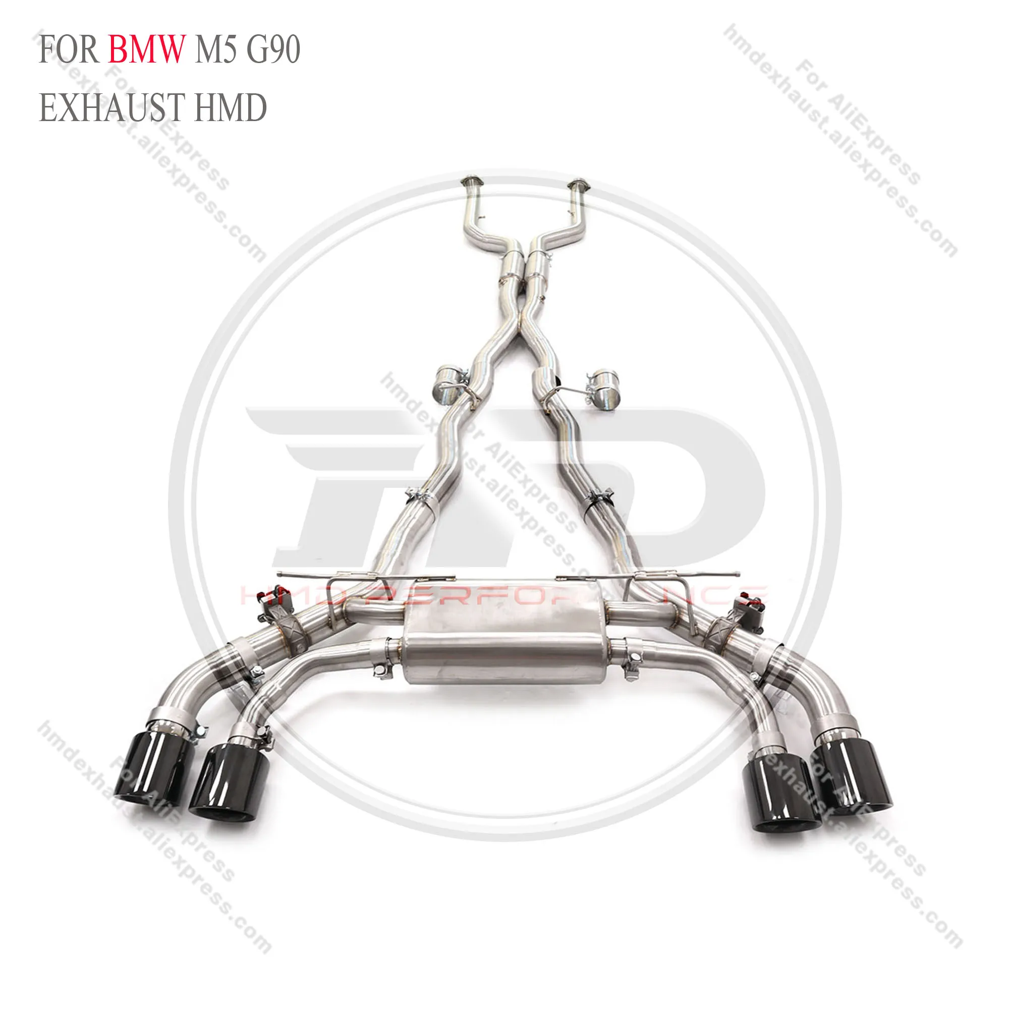 

Stainless steel catback for BMW M5 G90 with valve HMD Exhaust System Performance Quality certification