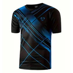 Camiseta deportiva para hombre, ropa de secado cómodo, rendimiento para tenis, Golf, bolos, más Tops de manga corta de gran tamaño para hombre, ropa nueva