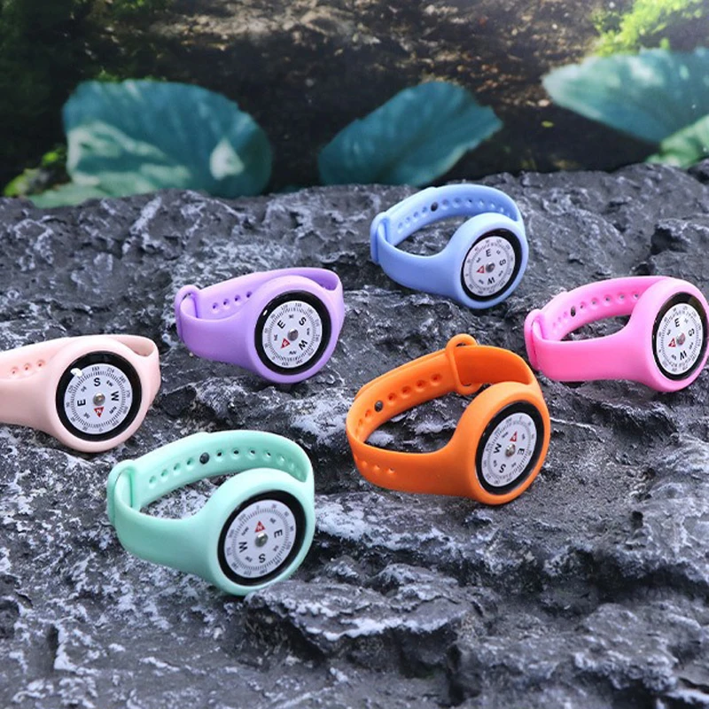 Wearable Wrist Compass Precision Damping Fluid For Child Adult Camping Hiking Travel Compass Emergency Survival Navigation Tool