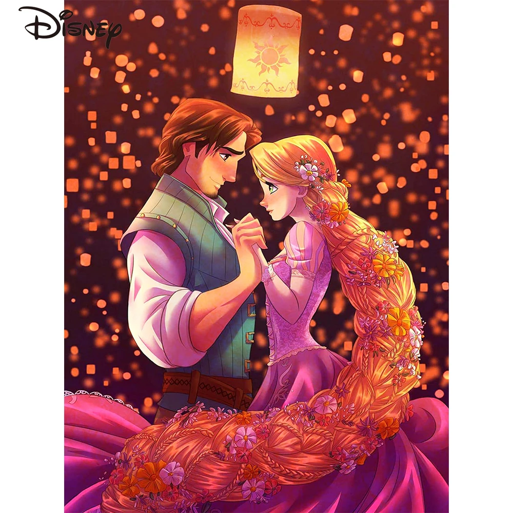 

Disney краска по номерам Рапунцель принцесса для взрослых картина мультфильм DIY рисунок по номерам ручная роспись DIY подарок