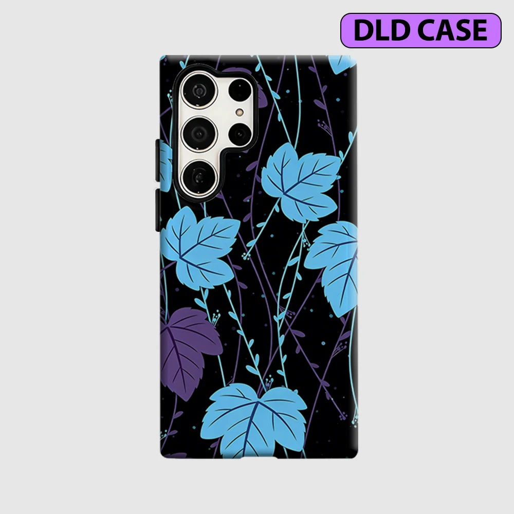 Vine Glow Phone Case for Samsung Galaxy S26 S25 Ultra S24 S23 Ultra Plus Shockproof Double Layer Tough Back Cover