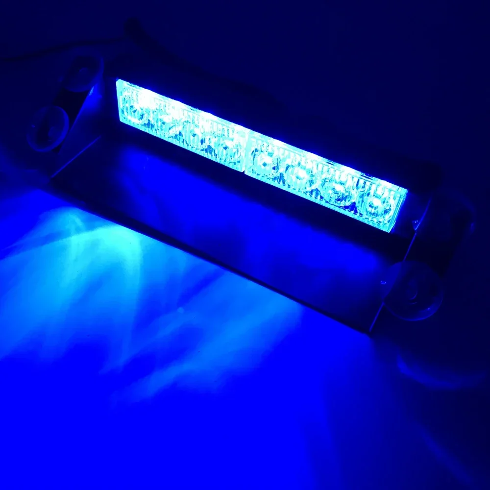 8 led luzes da polícia luz estroboscópica para carro 12v lâmpadas de sinal de emergência luz de advertência caminhão automático piscando iluminação flash do pára-brisa