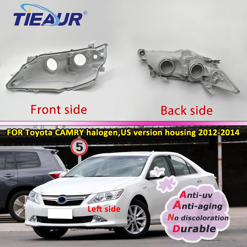 

Headlight Housing Base For Camry Halogen HID 2012 2013 2014 Headlamp House Car Rear Base Front Auto Headlight Back House