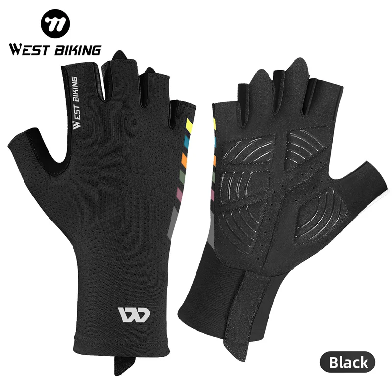 WEST BIKING Cycling Gloves Half Finger Bicycle Gloves Men Women Gym Riding Motorcycle Bicycle Gloves Road MTB Bike Gloves