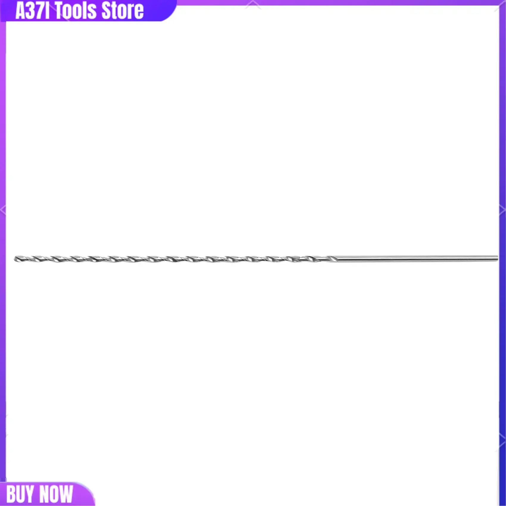 

2X HSS Straight Shank 4Mm Twist Head 300Mm Long Drill Bit Silver Tone-[A37I]