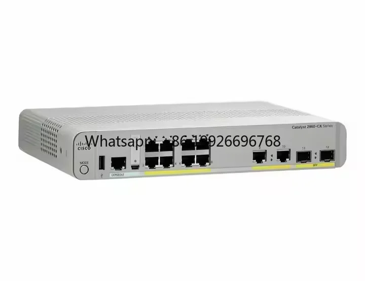 

Оригинальный новый или бывший сетевой коммутатор Cisco WS-C2960CX-8TC-L, 8-портовый сетевой коммутатор WS-C2960CX-8TC-L
