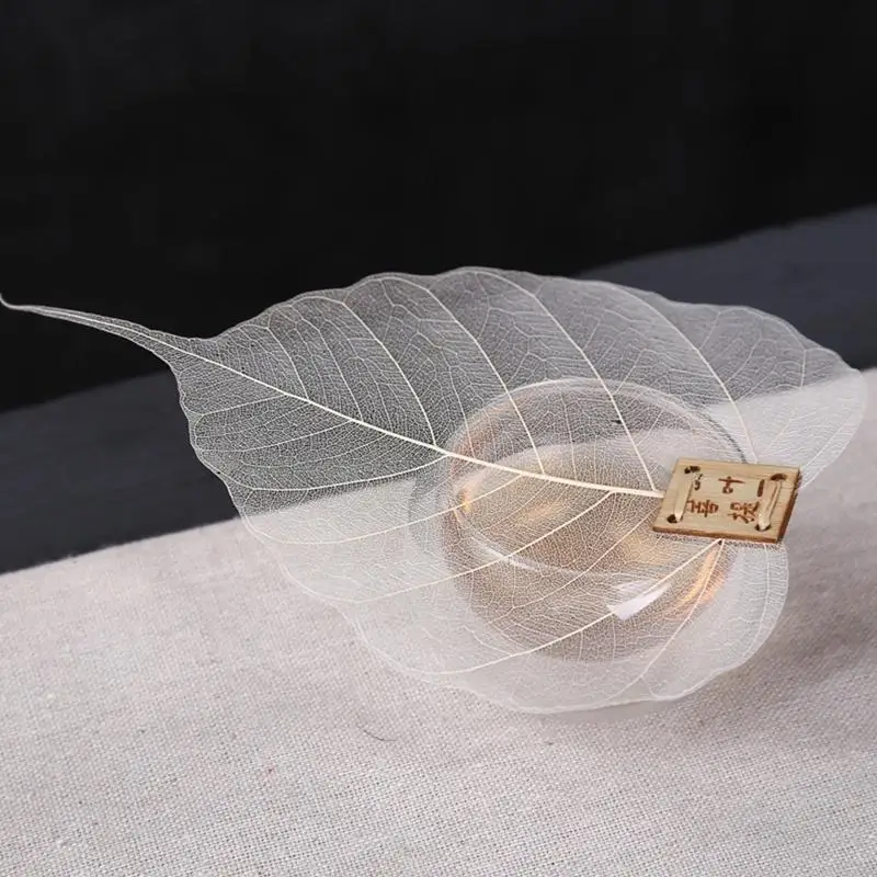 

C90A Natural Bodhis Leaf Teaes Filter Leaf Teaes Meshs Strainer Infuser Teaware Teaes Leakaging Accessories for KungFu Herb