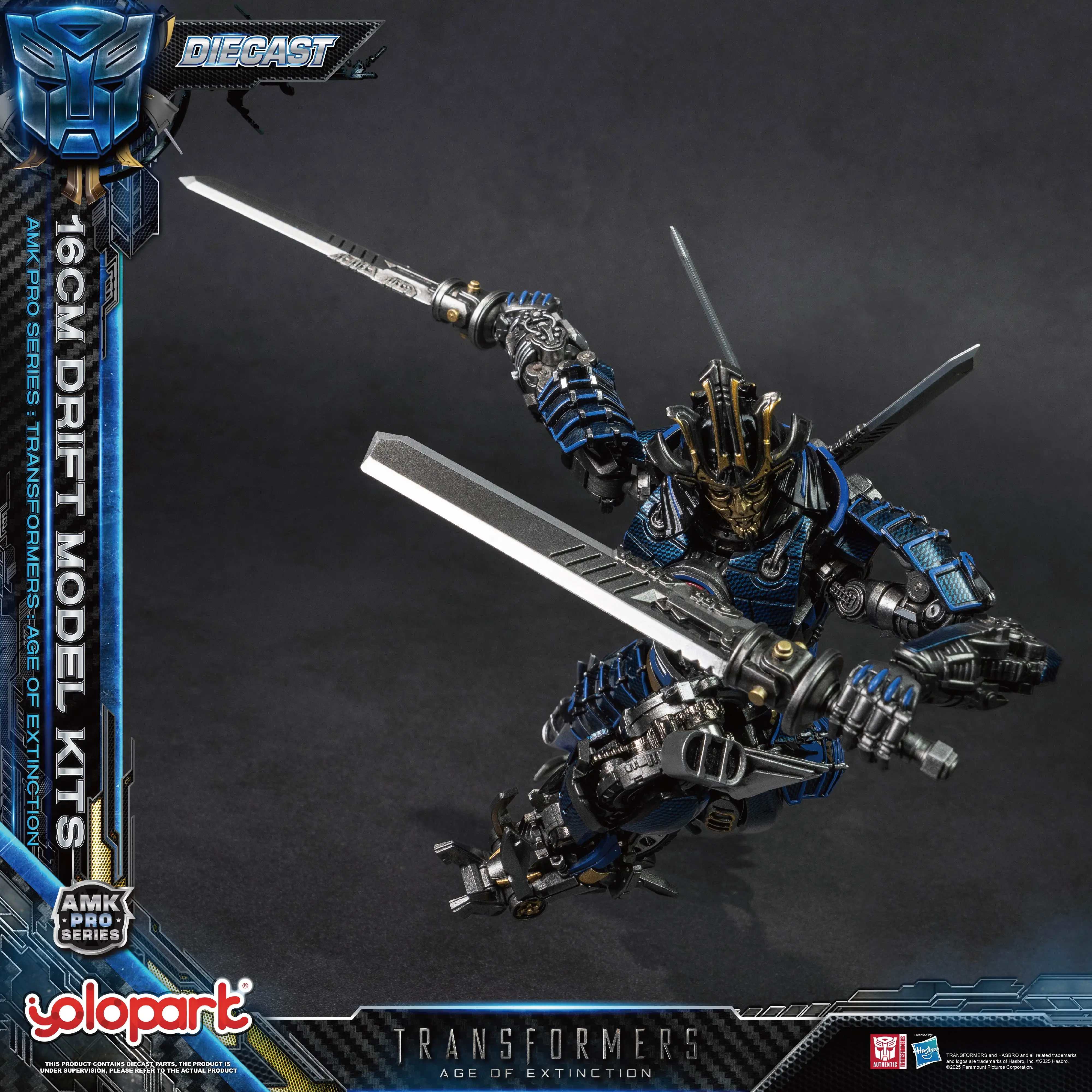 Neue 2025, Yolopark Amk Pro-Serie, Transformers Age Of Extinction, Drift-Legierung, zum Sammeln, Gedenkmodell, Actionfigur, Spielzeug, Geschenke