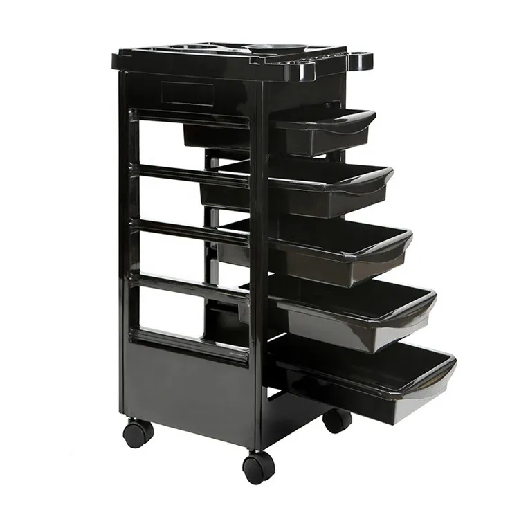 

Hot Selling New Hair Salon Trolley Cart Drawers Beauty Equipment Trolley Multi-layer Hairdressing Tool Cart