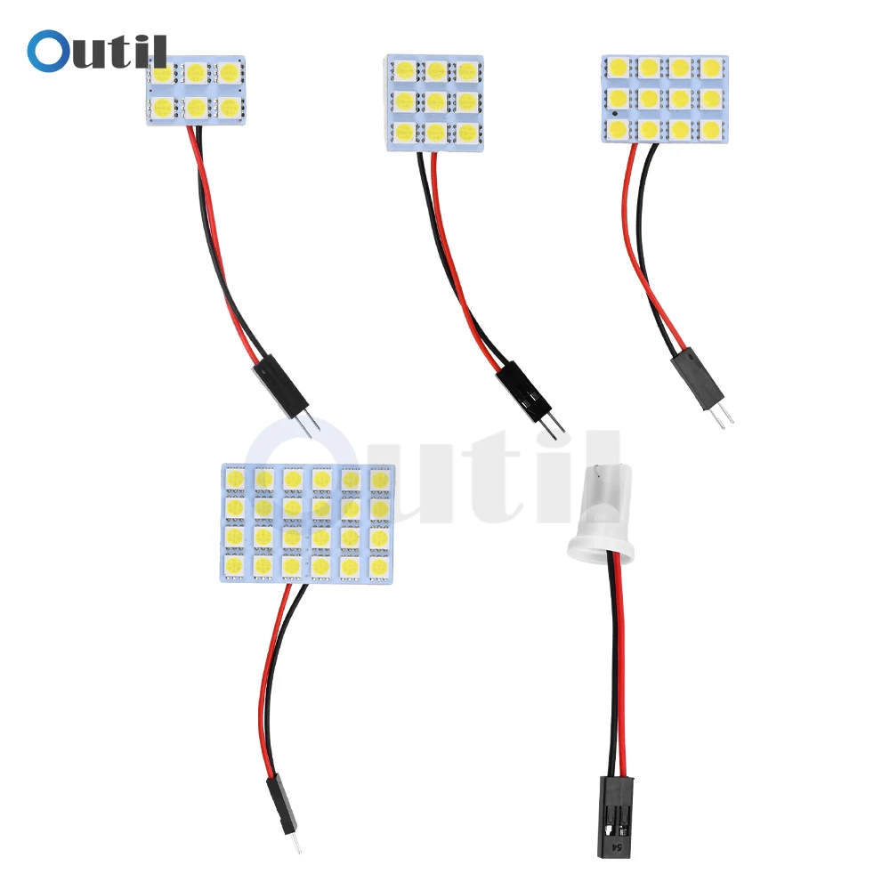 DC12V 5050 LED Reading Bulb LED Panel Dome Light for Car Interior Light Trunk Light Reading Light Side Door Light Step Light