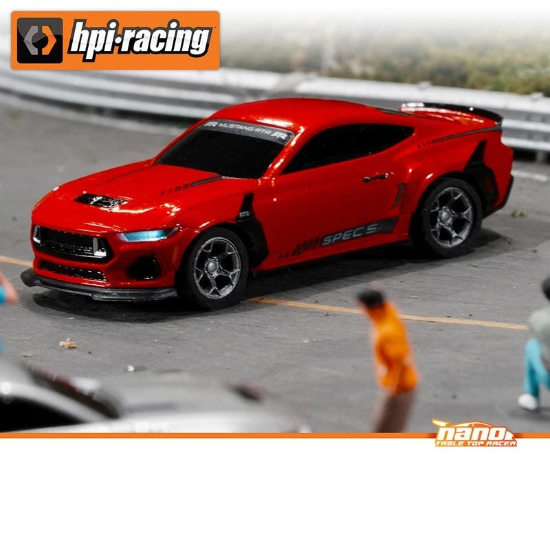 HPI Nano TTR simulation 1/64 Mustang remote control electric toy car, mini desktop small toy car