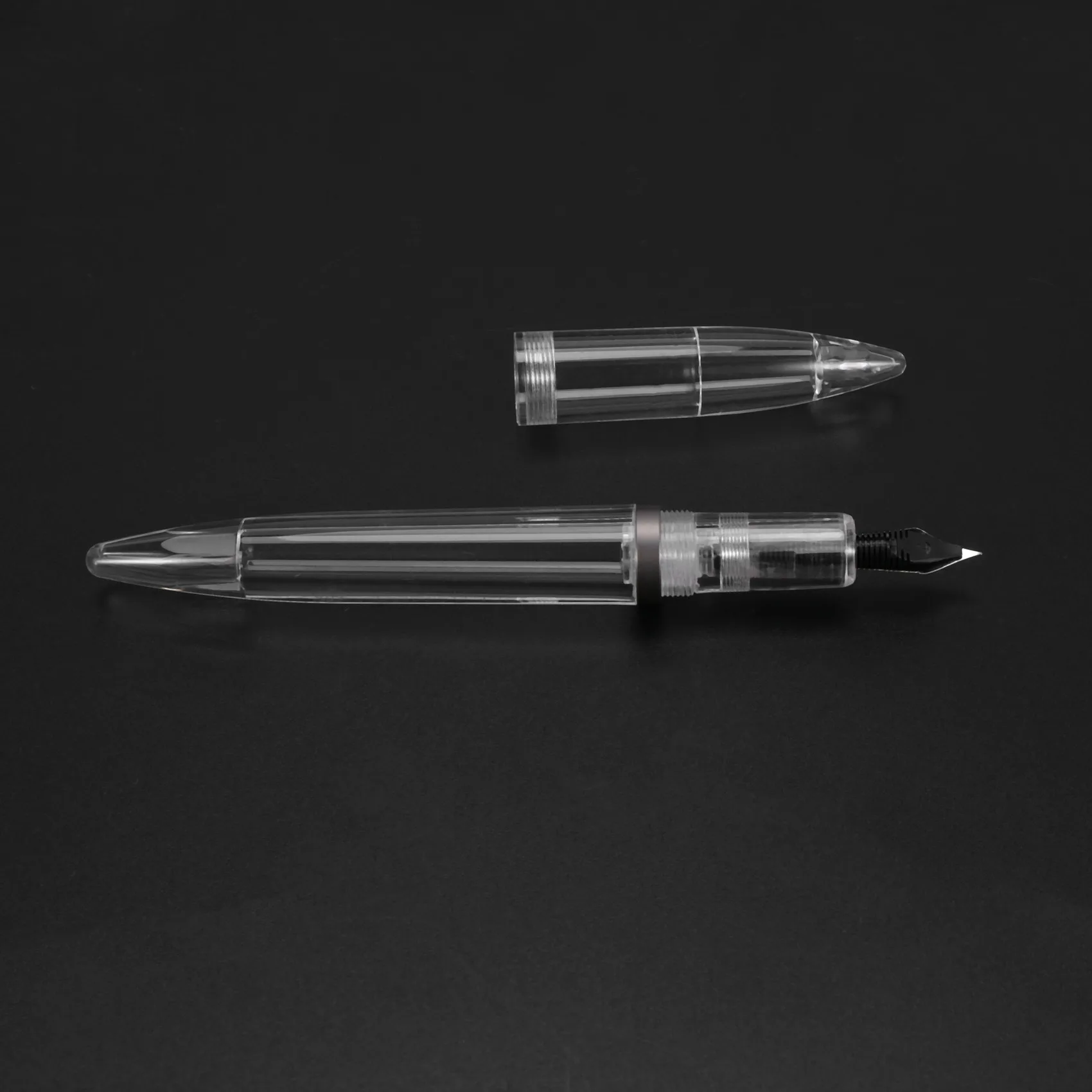 

A29F-0.5Mm Nib Fountain Pen With Eyedropper High Capacity Transparent Pens Office School Supplies For Student Writing Gifts Stat