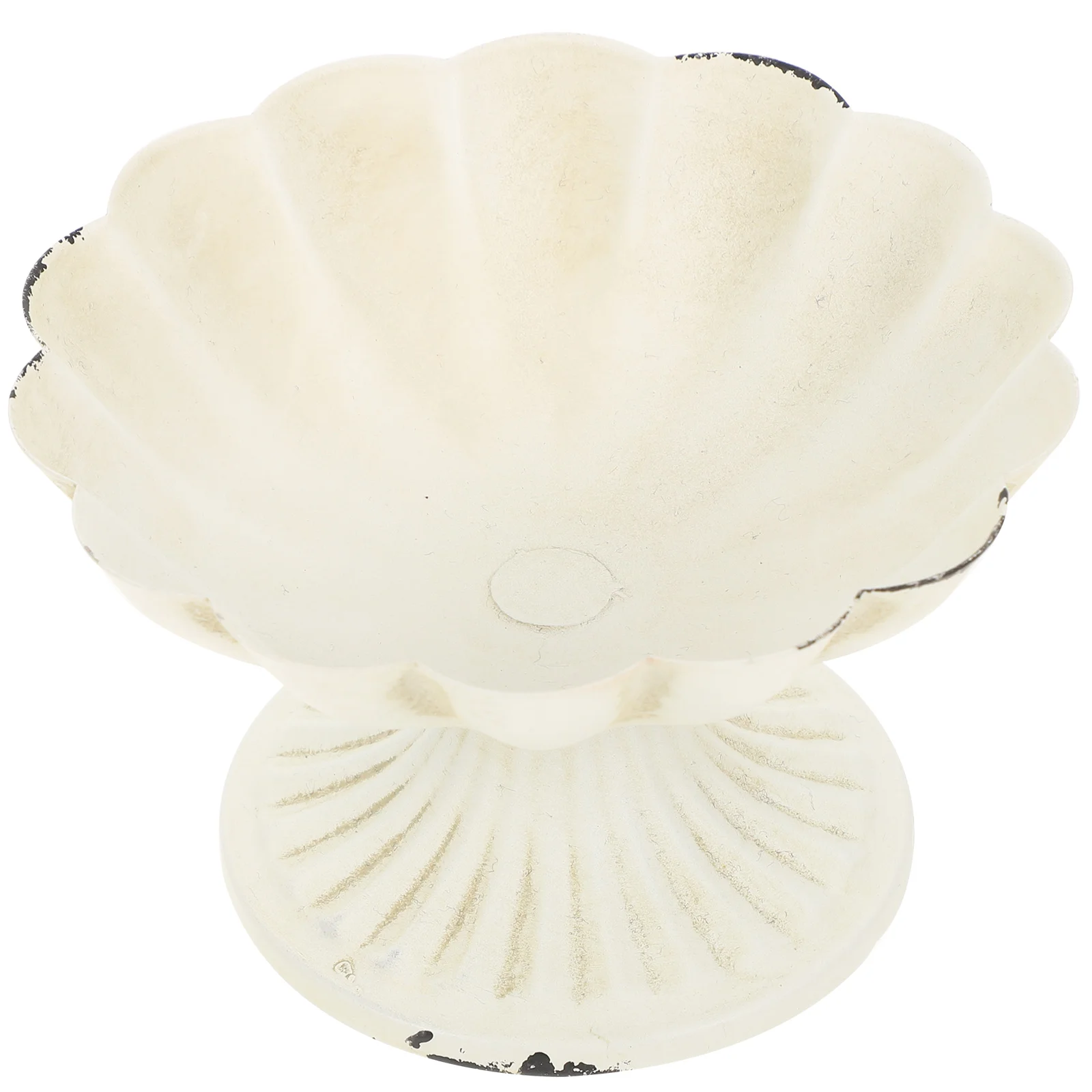 

Retro Iron Vase White Color Compact Size Lightweight Practical Decorative Flower Pots for Indoor Plants Table Home Office Hotel