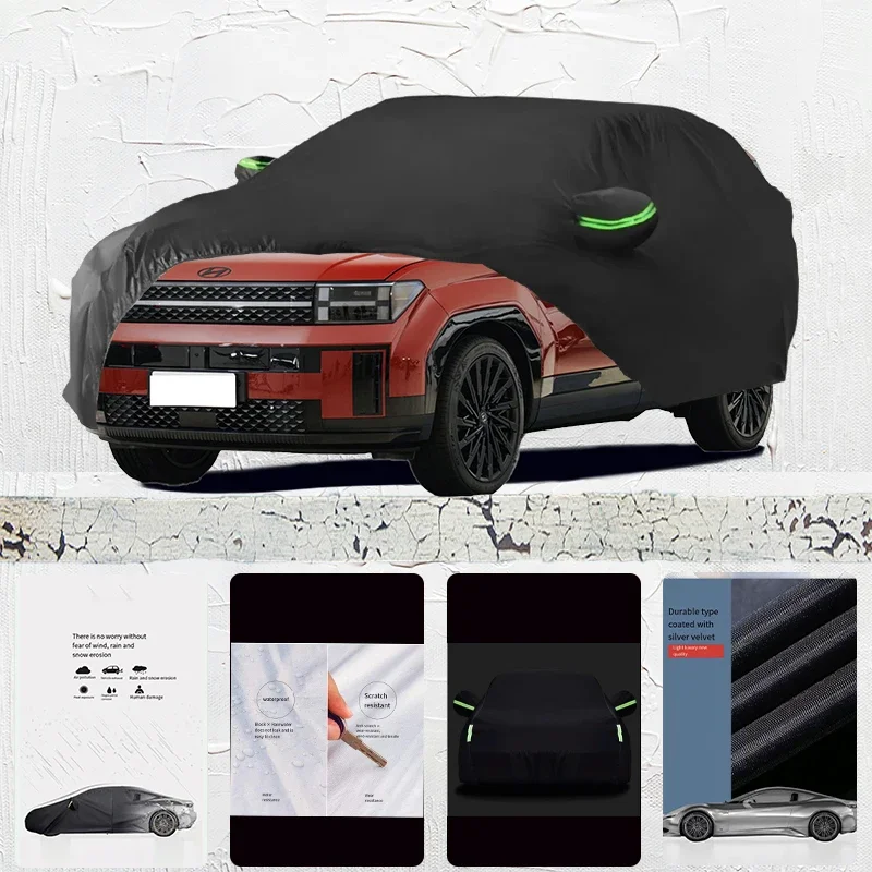 For hyundai santa fe Car cover Exterior Car Cover Outdoor Protection Full Car Covers Waterproof Sunshade Anti UV Snow Cover