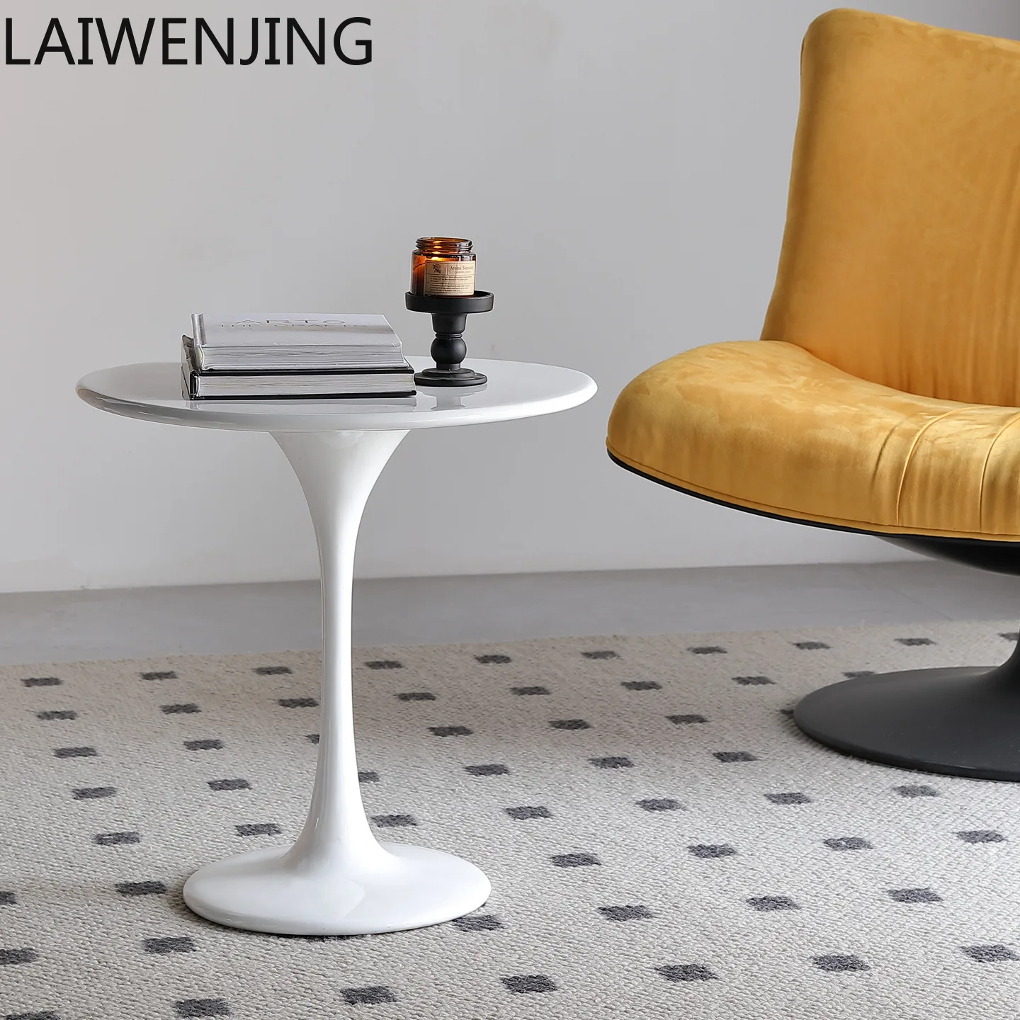 

MJY Nordic tulip coffee table coffee low table simple round coffee table