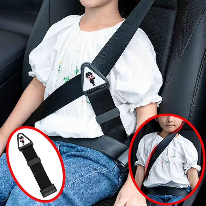 1-6pcs Car Child Safety Belt, Prevents Movement, Adjustable Fastener, Safe and Comfortable, Anti-Neck-Strangling Seat