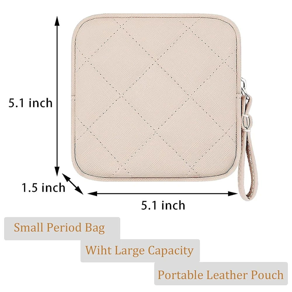 Mini Sanitary Storage Bag Cushion Clip Wallet Bag Towel Napkin Credit Card Coin Clip Student Portable Sanitary Cotton Storage