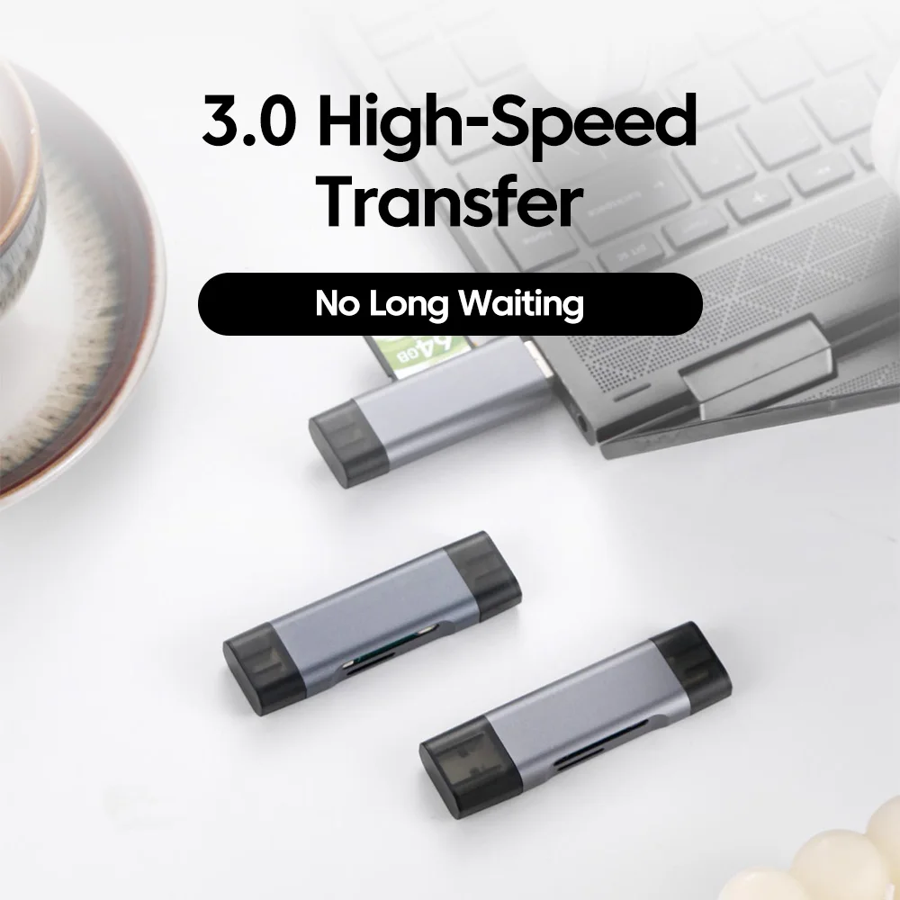 4in1 Multifunction USB TYPEC Lighting Card Reader External Storage Black Stretch for Memory Stick USB 2.0 Mini SD TF Card Reader