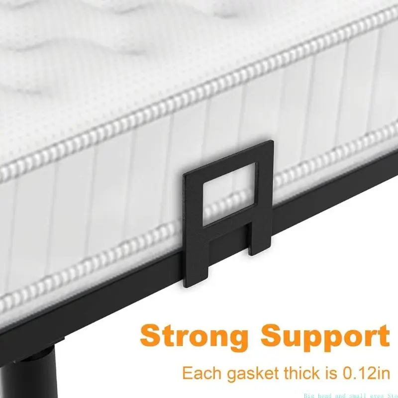 

581C 4PCS Universal Bed Frame Stabilizers Metal Brackets No Tool Required No Marring Pad for Floor Types
