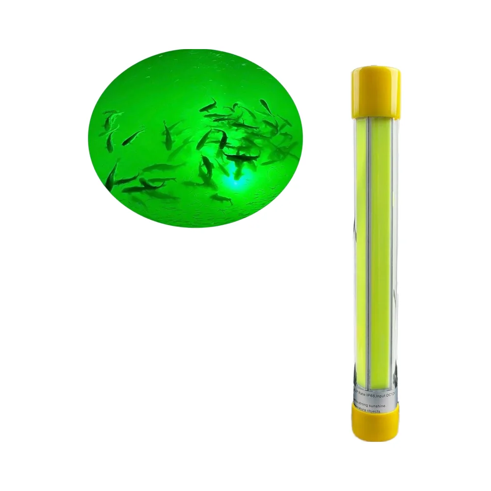 

Underwater Fishing Light 12V 50W LED Submersible Green 12000 Lumens IP68 Waterproof 6000K Daylight Night Fish Attracting