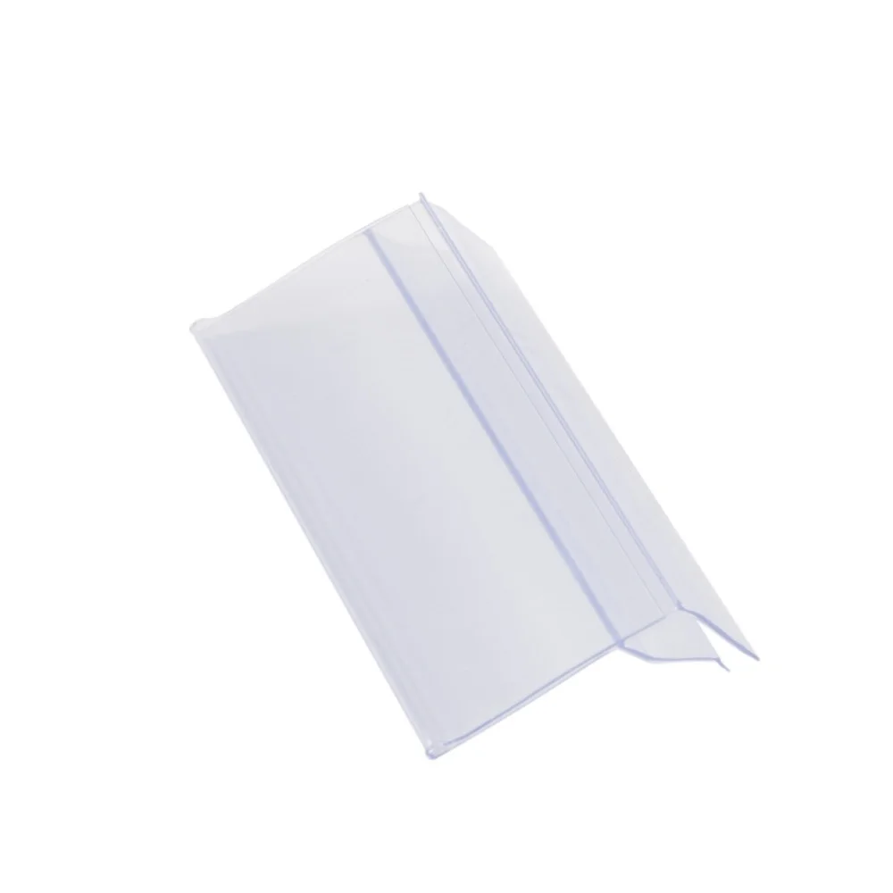 20pcs 유연한 지우기 가격 태그 홀더 유리 선반 레이블 홀더에 대 한 슈퍼마켓 소매 기호 클립 나무 랙에 대 한 명확한 기호 클립