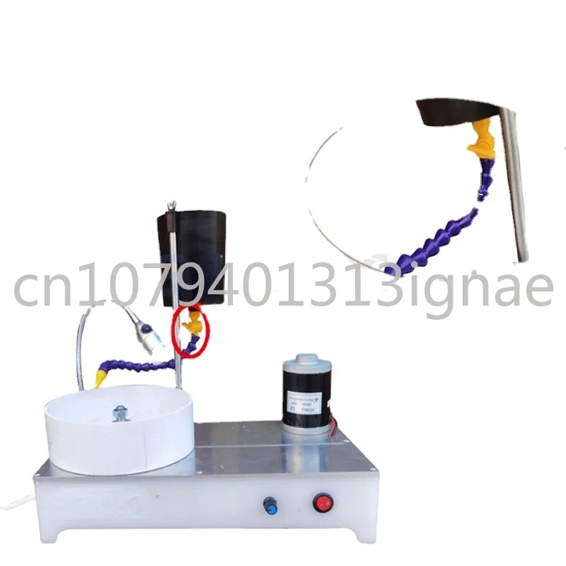 High-precision gem polishing machine jewelry polishing machine DC stepless speed regulating angle grinding machine