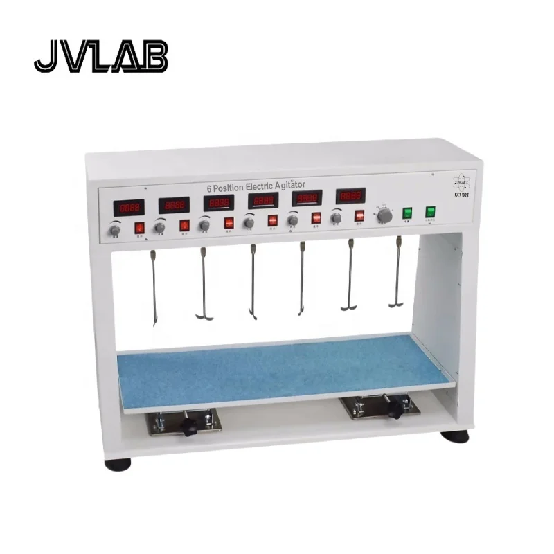 Digital 6-position Electric Agitator Six Channel Laboratory Mixer Synchronous Stirrer Flocculator Test Apparatus