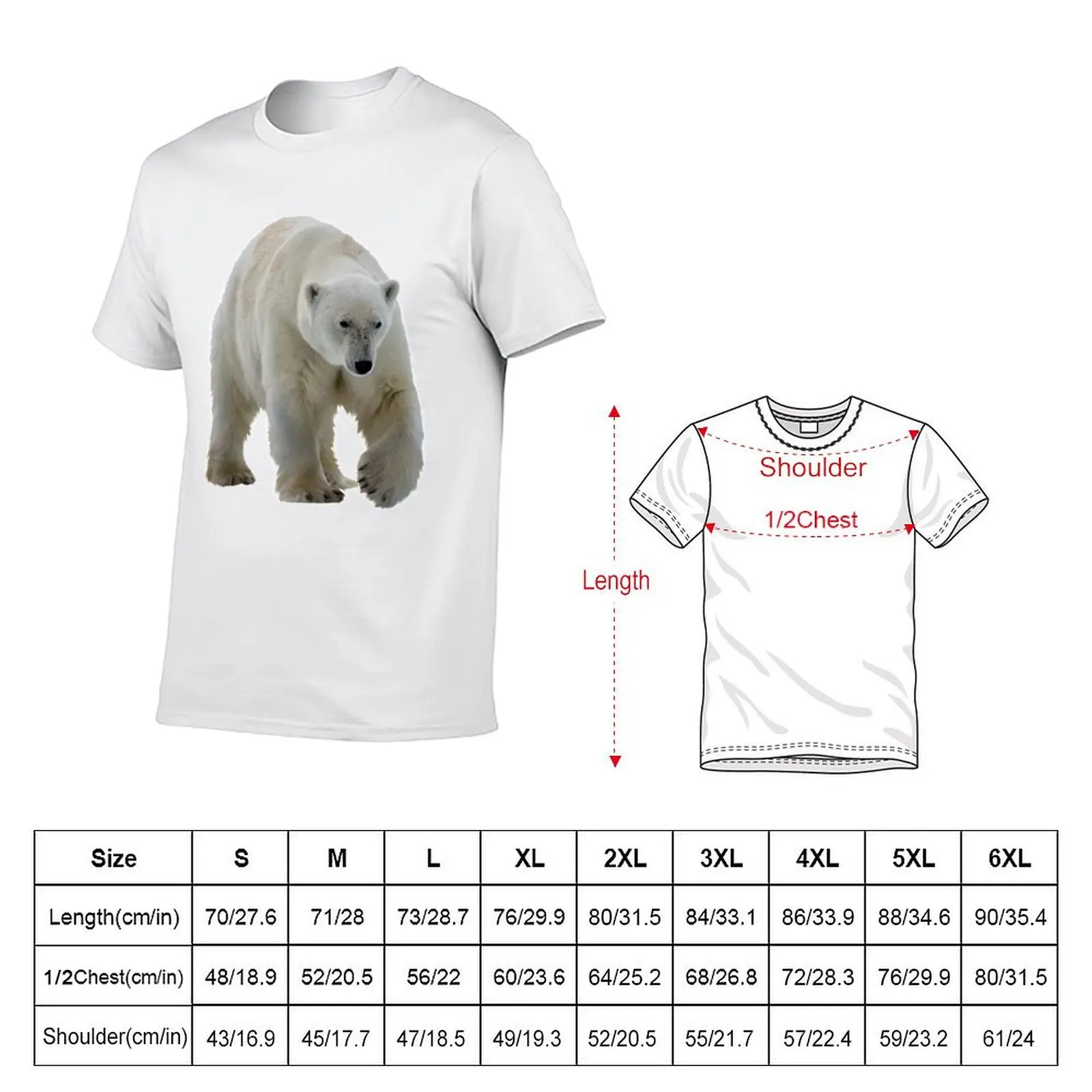 Polar Bear T-Shirt essential t shirt t shirt man cotton T-Shirt